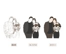 写真をお洒落なイラストにします 線画、モノクロ、カラー 等自由にお選びいただけます イメージ3