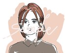 挿絵イラスト・似顔絵　描きます 色に特徴を付けたシンプルな線画です。 イメージ7