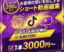 丸投げOK！ショート動画編集承ります お客様の想いを形にします！単発も長期も大歓迎！ イメージ1