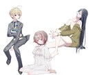 全身立ち絵イラスト作成します 可愛くてキラキラなタッチの全身イラスト作成します！ イメージ3
