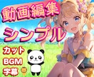 YouTubeシンプル動画編集承ります シンプルに仕上げます！カット・字幕・BGM イメージ1