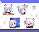 商用利用可！SD、ミニキャライラスト描きます 無料表情差分あり！グッズ・アイコン・サムネイルなど イメージ9