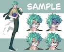 IRIAM、TRPG、ゲーム内立ち絵描きます 新規3名様限定2000円でキャラ立ち絵イラスト作成いたします イメージ3