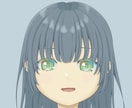 女の子の顔のアイコンイラストを制作します SNSなどのアイコンを描きます イメージ2