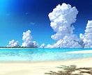 クオリティ高め・値段お手頃の空や海のデジ絵描きます お金が少ない！でも雑じゃない綺麗な空や海の背景が欲しい貴方へ イメージ4