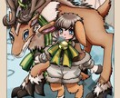 可愛くて親近感あるの2〜7頭身キャラを描きます イメージしたキャラクターを作成します！ イメージ1