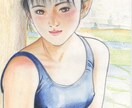 水彩画風や色鉛筆でのリアルな似顔絵描きます 漫画ディフォルメしたリアルな似顔絵御描きします。 イメージ4