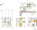 戸建住宅の間取り、内観パース作成します 手書きであたたかみのある作品をつくります。 イメージ1
