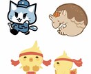 シンプル可愛い企業キャラクター描きます キャラデザから対応可能！看板となるキャラクターをお描きします イメージ1