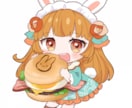 月見の季節にも！ミニキャライラストお描きします うさ耳あり/なしが選べる！お月見イラスト イメージ5