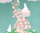 柔らかい雰囲気のイラスト制作します 1枚絵、アイコン、配信イラスト、MV等に使える！ イメージ5