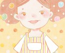 デジタルデフォルメイラストを作成します 可愛らしく温かみのある雰囲気の人物イラストを作成します。 イメージ3