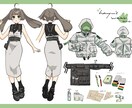 キャラ設定画作成　キャラデザ・コーディネートします 理想の「うちの子」設定画を一緒に作りませんか？ イメージ3