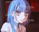儚げで可愛い女の子イラスト描きます キラキラで儚い女の子のSNSアイコンやイラストを作成します イメージ1