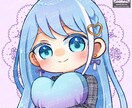 ポップなキャラクターアイコンを描きます 自分だけの可愛いミニキャラアイコンいかがでしょうか？ イメージ6