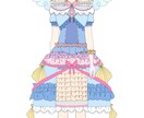 イラスト等で使えるような衣装をデザイン致します 「キャラクターは描けるけど衣装までは描けない方へ！」 イメージ2