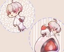 SD（デフォルメ）キャラのイラストお描きします まるっとかわいいアニメ風タッチ イメージ1