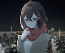 商用◎動画歌詞入れ◎MV一枚絵イラスト描きます 表情差分、背景透過素材、パーツ分けも対応可能 イメージ7