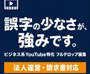 ビジネス系に特化！YouTubeの動画を編集します フルテロップ対応！誤字が少なく、確認の手間を減らします。 イメージ1