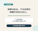 体験をAIっぽくないnote構成に整理します 失敗や本音を消さず、読者が追える記事の骨組みを作ります イメージ1