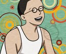 おしゃれ、レトロ、シンプルな似顔絵を描きます プレゼントしたい方に、誕生日・結婚式・還暦祝いなどの記念日に イメージ6