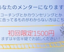 初回限定価格ーあなたのメンターになります ※迷ったらこちらをお選びください！ イメージ1
