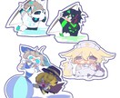 可愛いSD絵【最短1日納品】描きます 即日納品可。記念キーホルダー、挿絵にいかがでしょうか。 イメージ2