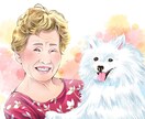 ペットとの似顔絵描きます ペットとのあたたかい似顔絵お描きします（データ納品） イメージ2