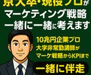 京大卒・現役プロがマーケティング戦略一緒に考えます 10兆円企業プロ・大学非常勤講師がマーケ戦略からKPIまで イメージ1