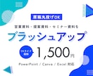 原稿丸投げOK｜資料をブラッシュアップします 内容や目的に合わせて、読み手に伝わりやすい資料へ整えます。 イメージ1