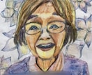 水彩色鉛筆で似顔絵かきます たくさんの色を重ねた独特な色彩で、優しくあたたかみのある作品 イメージ1