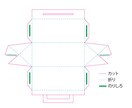 箱の展開図 作ります オリジナルの箱(BOX)を作りましょう! イメージ4