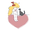 ゆるくてかわいい一枚絵描きます 完全オーダー制❁ゆるくてほんわかできるイラストを描きます！ イメージ6