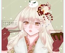 印象に残る儚げなアイコン･1枚絵お描きします 繊細で雰囲気のあるイラスト承ります！ イメージ2
