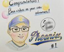 記念品*色鉛筆で似顔絵イラストを描きます 【あたたかなサプライズ！世界で一つ。想いのこもった似顔絵を】 イメージ1