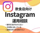 飲食店のインスタ相談！なんでもお悩み聞きます 操作が不安、投稿が伸びない！なんでもOKです！ イメージ1