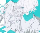 バチッと決まった一枚絵書きます 色味強く！加算発光！かっこよく！まとまりよく！ イメージ3