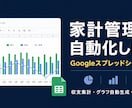 家計管理を自動化します 収支集計・グラフ自動生成・予算管理まで対応 イメージ1