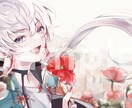 サムネ・アイコン・ヘッダー等のイラスト描きます キャラクターに合わせてオーダーメイドでお花盛りできます！ イメージ5