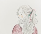 色鉛筆の温かみのあるイラストを作成します 癒されるタッチで人物を描きます イメージ1