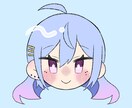 ゆるっと顔だけアイコン描きます SNSや配信活動に♪可愛いタッチのお顔を制作します。 イメージ2