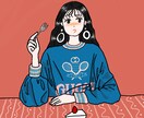 レトロ可愛い商用イラスト/似顔絵かきます アイコンにもおすすめ♪ご要望にあわせて丁寧に描きあげます！ イメージ5