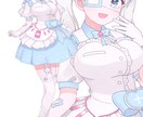 商用利用OK！可愛い一枚絵を描きます 多幸感あふれるキラッキラのイラストを提供します イメージ5