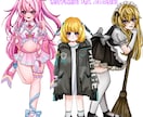 かわいい女の子かっこいい男の子描きます 魅力的な1枚絵、使いやすい立ち絵を描きます イメージ3