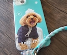 ペット写真でスマホのソフトケースを作ります ストラップが取り付けられるケースです♪（iPhone） イメージ3