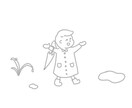 ほんわかした生活感のある人物を描きます シンプルでかわいらしい子供の絵が得意です！ イメージ6
