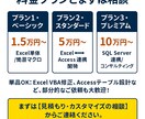 Excel業務自動化！経験30年のSEが構築します Access/SQL連携で、貴方の業務をミスなく高速化します イメージ3