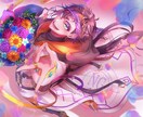 サムネイルやグッズに！煌びやかなイラスト作成します グッズ・立ち絵・サムネイルなど幅広く対応させていただきます！ イメージ5