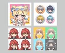 ミニキャラで似顔絵・キャラクターお描きします 鮮明でスタンダードなデフォルメイラスト制作します！ イメージ3