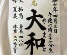 正統な書で命名書作成します お子様やお孫さんの出産お祝いに イメージ3